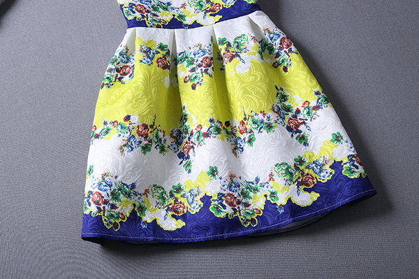 KoreanBrandWomenFloralPatternSummerDress-LYK022205WI