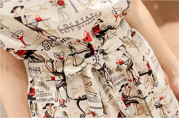 KoreanFreshStylePrintingSlimSummerDress-TFK042820