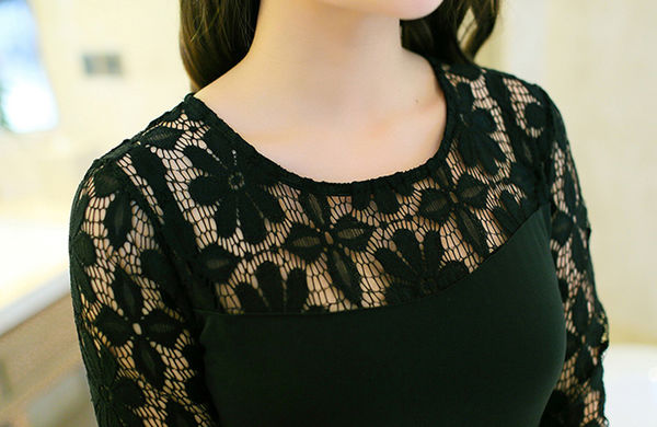 KoreanNewFlareSleeveBody-conLaceDresses-TZK082232