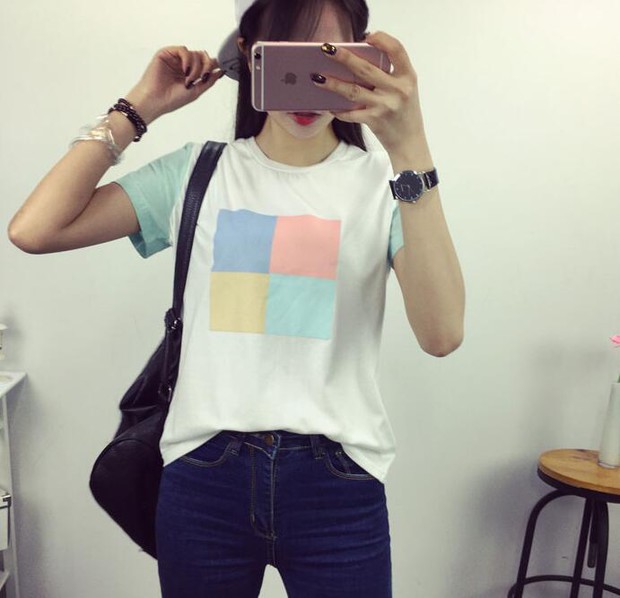 KoreanNewPrintingCollegeStyleT-Shirt-ZMK032520WI