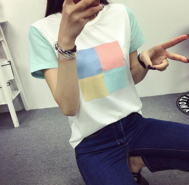 KoreanNewPrintingCollegeStyleT-Shirt-ZMK032520WI