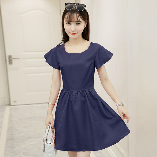 KoreanSexyBacklessBowLack-upSlimPartyDress-TZK052404