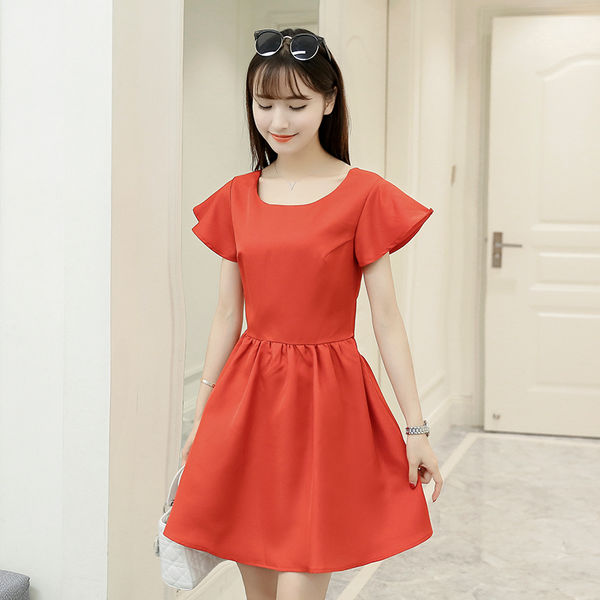 KoreanSexyBacklessBowLack-upSlimPartyDress-TZK052404