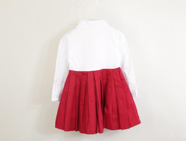 KoreanStyleCollegeSolidKidsDress-YMK082577