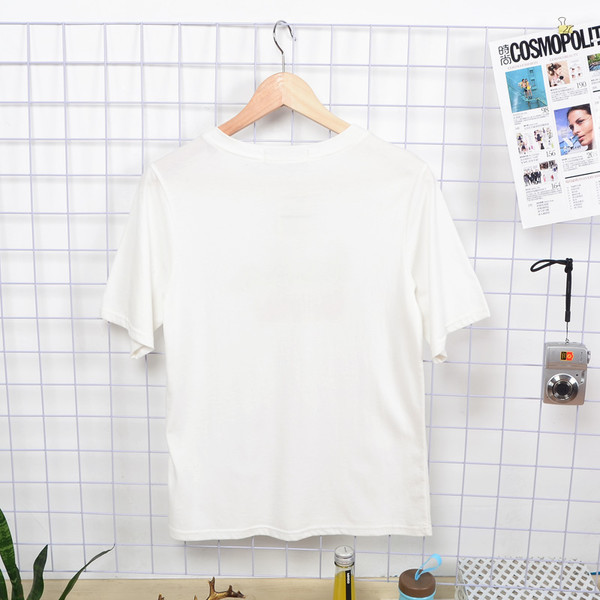 KoreanStyleLetterPrintedCasualT-Shirt-HYK050602