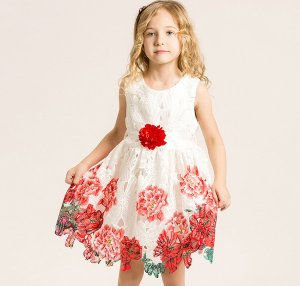 KoreanStyleONeckCheapPrintGirlsPartyDresses-CMK070603WI