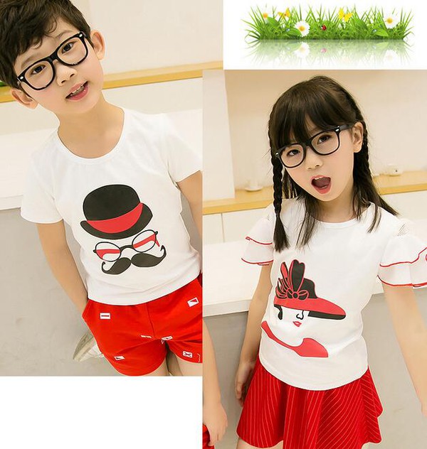 KoreanstyleCoolTShirtwithpantsskirtDesignFamilySet-CMK070615