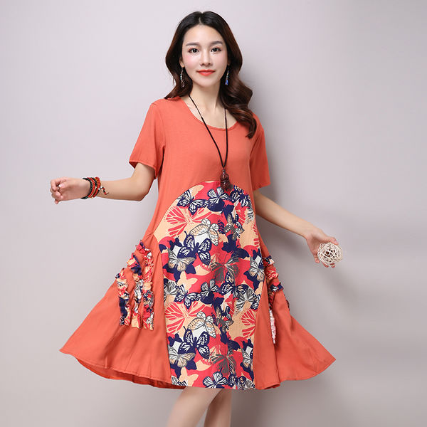 NationalStyleFloralPrintingLooseDress-FK041441