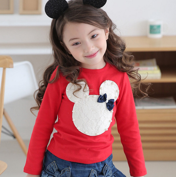 NewArrivalAppliquesLongSleeveChildrenTops-YHK090624