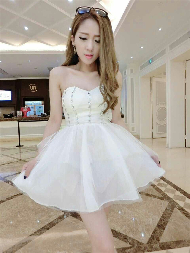 NewCollectionNightClubMatchWhiteRhinestoneBacklessStraplessDress-XHE061244WI