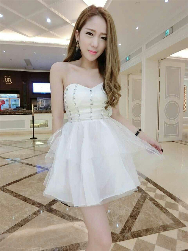 NewCollectionNightClubMatchWhiteRhinestoneBacklessStraplessDress-XHE061244WI