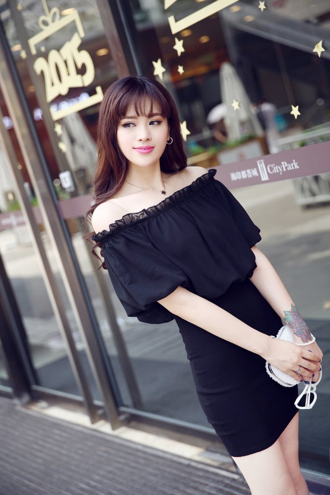 NewCollectionSexyAndHotShortSleeveBoatNeckWrapDress-XHE061707BA