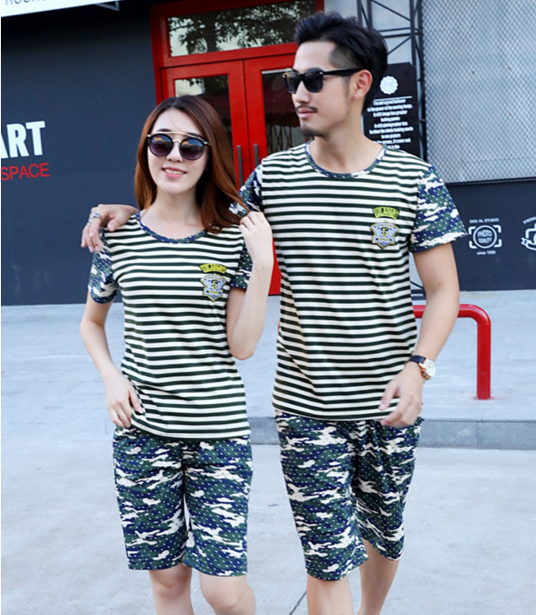 NewFashionFamilySuitsStripedTopsWithPants-YHK090824