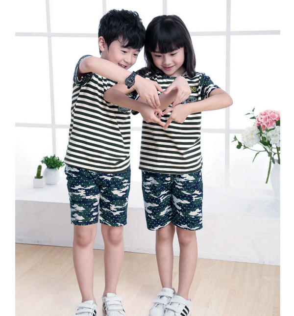 NewFashionFamilySuitsStripedTopsWithPants-YHK090824