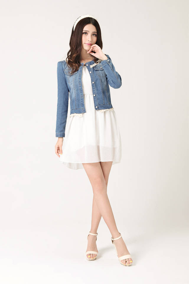 NewFashionPearlsLaceDetailDenimJacket-XR072505