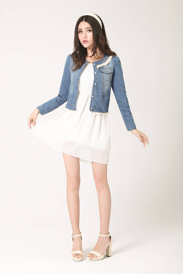 NewFashionPearlsLaceDetailDenimJacket-XR072505