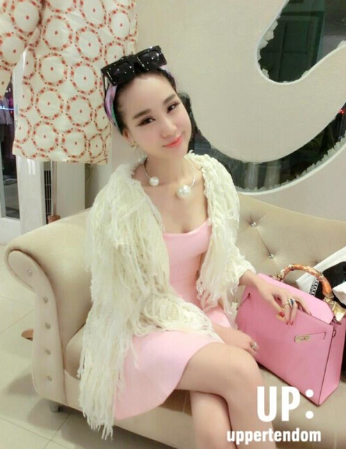 NewFashionTrendyPinkZipUpRuffleStrapHoneyGirlEasyMatchKoreanClothes-XHE032714PN