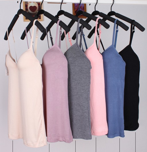 NewFashionV-neckStrapsPureColorTank-YR052923