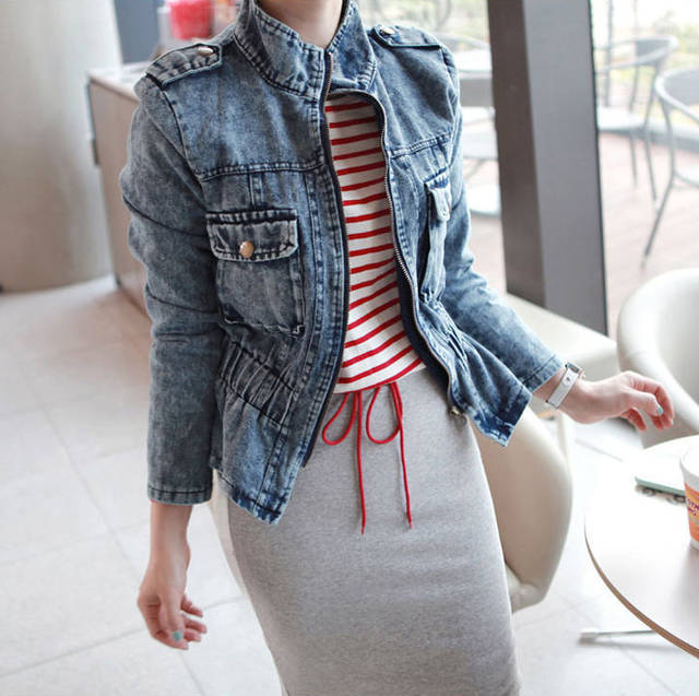 NewStyleChestPocketsZipperLongSleeveDenimJacket-XR071912BU