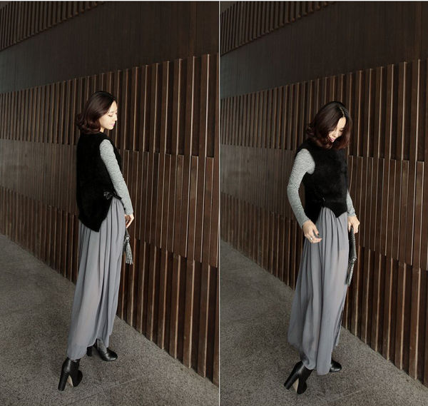 NewestDesignChiffonSplitLongSleeveOffShoulderWomenMaxiDress-XFE120921