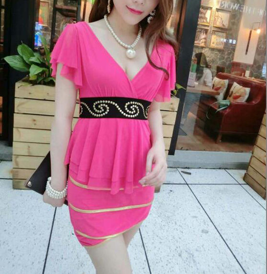 NightClubSexyBacklessVNeckBeadedWrapDress-TZK062865