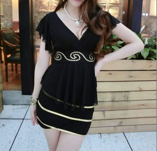 NightClubSexyBacklessVNeckBeadedWrapDress-TZK062865