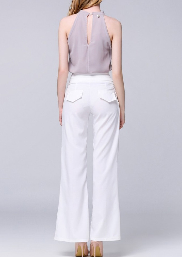 OfficeLadyHighWaistLooseLongPant-HK050304