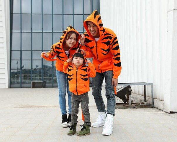 OnlineFunnyFamilySetsZipperedWinterTigerCoats-CMK070926