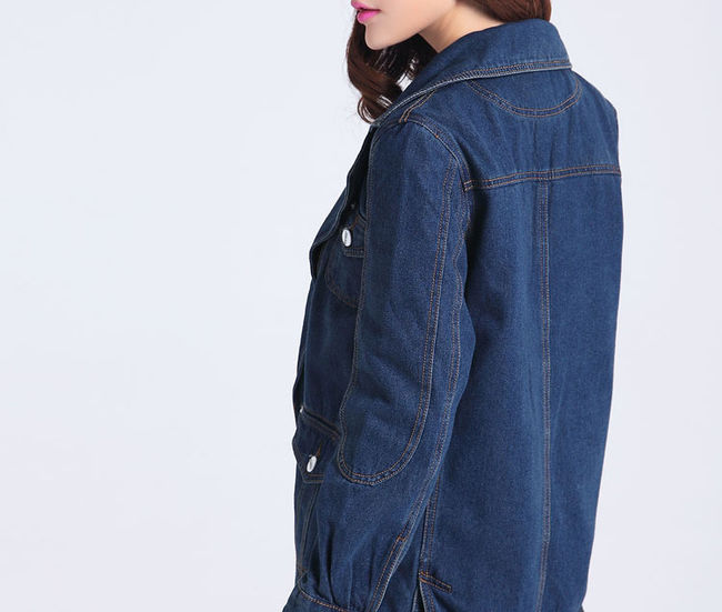 OriginalStyleKoreanTurn-downCollarZipperedDenimJackets-XHE081201