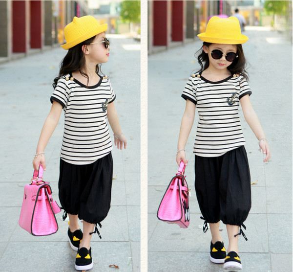 PopularFamilyClothingStripedTopsWithPants-YHK090823