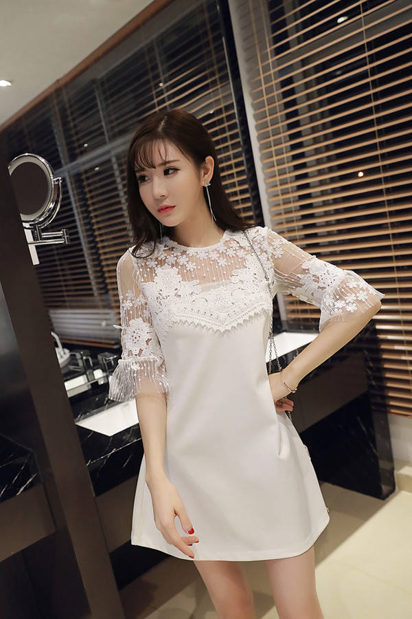 SexyChicPatchworkHollowOutNightDresses-AFK090744