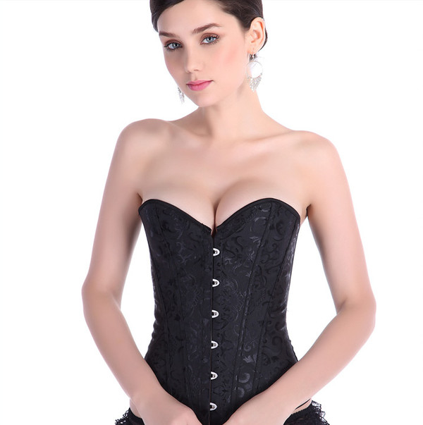 SexyEuroStyleWomenPrintingBandageBacklessStraplessWaistTrainingCorset-ZHE092334