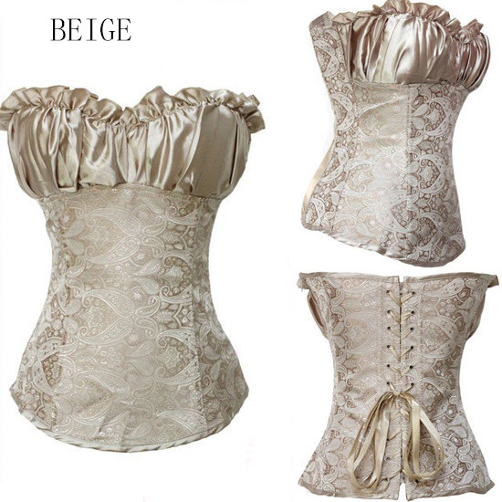 SexyFashionWomenPrintingBackBandageWeddingBustiersShapewear-ZHE092321