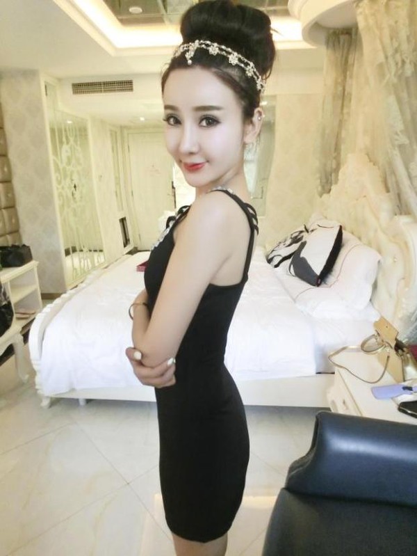 SexyHollowOutBeadingLittleBlackDress-TFK080824BA