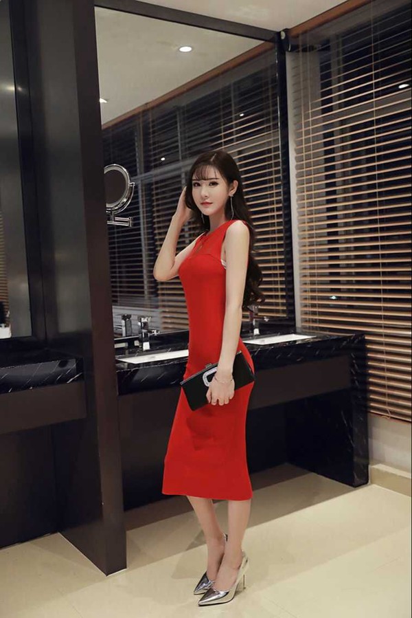 SexyPiercedGauzePatchworkSlitLongDresses-TFK082020