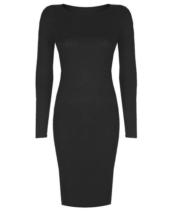 SimpleDesignCrewNeckBody-conWinterDresses-TZK071521