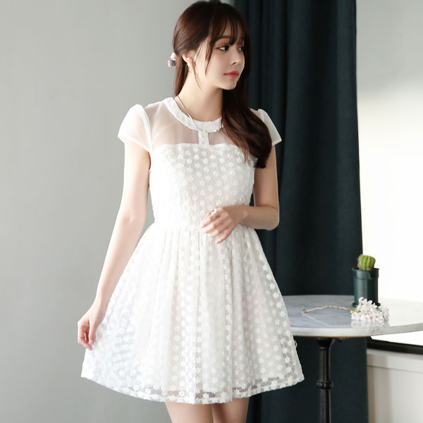 SimpleDesignLaceEmbroideryPrettyDress-FK042569WI