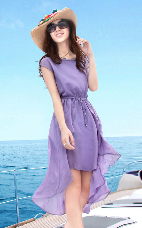 SummerBohemianStyleTrendyVioletAsymmetricalHemBeachDress-XHE050707VO