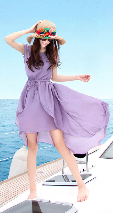 SummerBohemianStyleTrendyVioletAsymmetricalHemBeachDress-XHE050707VO