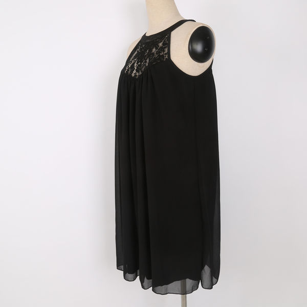 SummerLacePatchworkOffShoulderLittleBlackDress-TZK081239BA