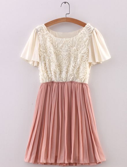 SummerWomensFashionRoundNeckChiffonPatchDress-NL052819