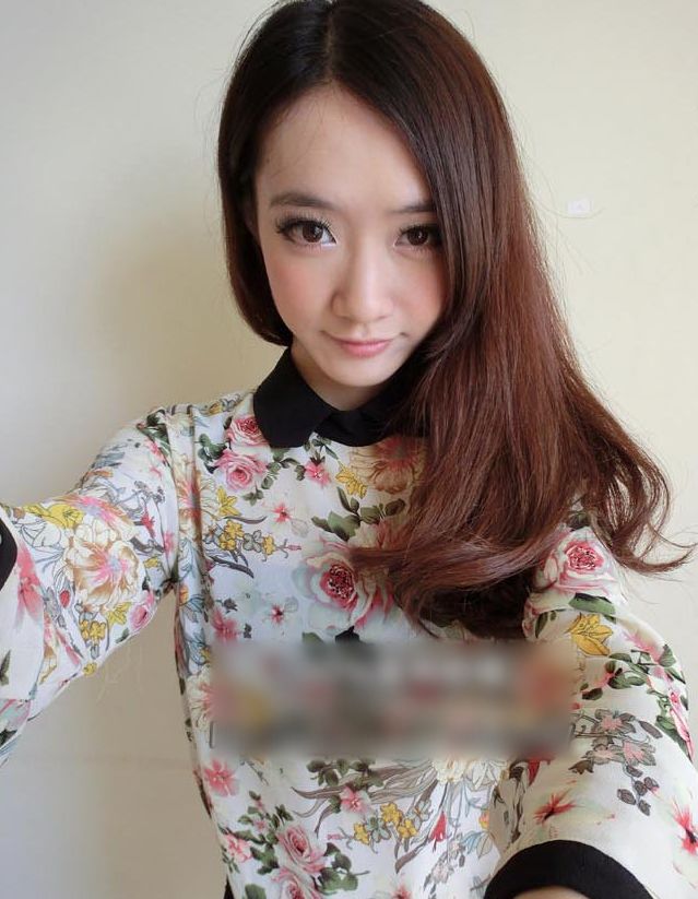 SweetGirlsFloralColorBlockSlimChiffonBlouse-YR021606BI