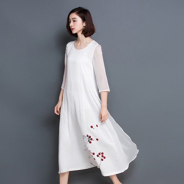 WholesaleElegantKoreanEmbroideryMaxiDresses-ZMK033111WI