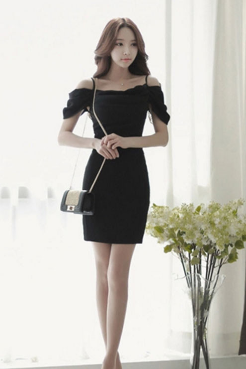 WholesaleElegantOffShoulderStrapSlimDress-TK040710