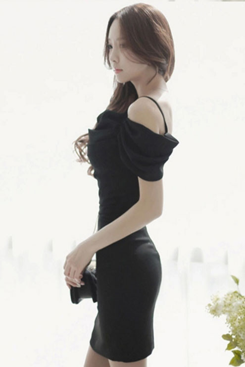 WholesaleElegantOffShoulderStrapSlimDress-TK040710