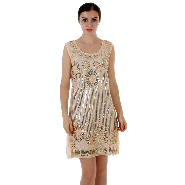 WholesaleEmbroideryFloralSequinedPromSundress-TFK080918