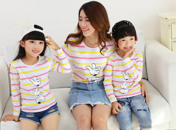 WholesaleFamilySuitsStripedONeckTShirts-YHK091233