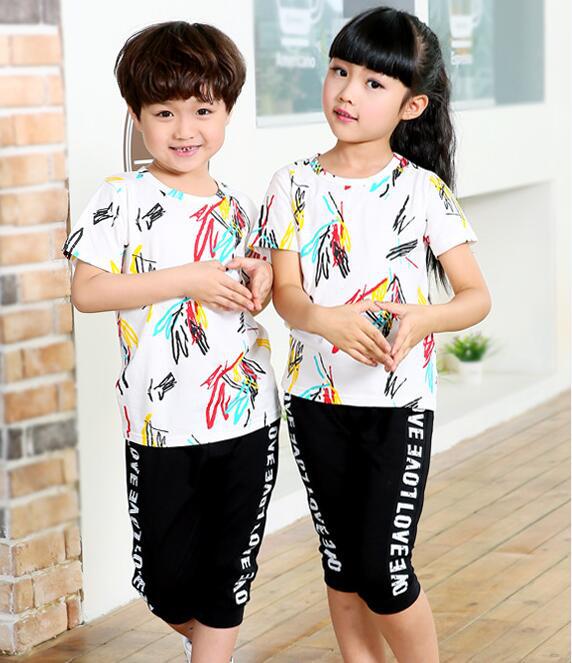 WholesaleFashionClothingFamilySetPrintTopsWithPants-CMK081726