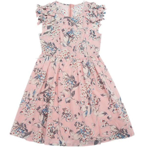 WholesaleFloralPrintingSleevelessSummerDress-TFK070743PN