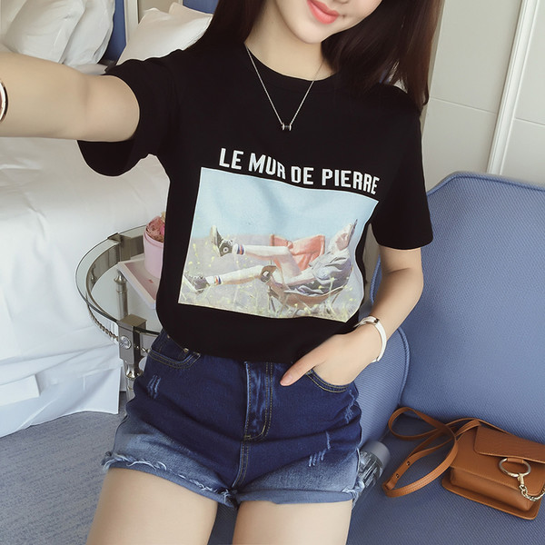 WholesaleKoreanFigurePrintedT-shirts-AYK040841